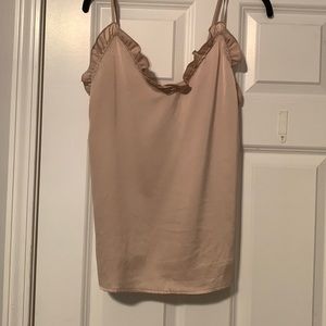 Ruffled V-Neck Tank Top - Size S